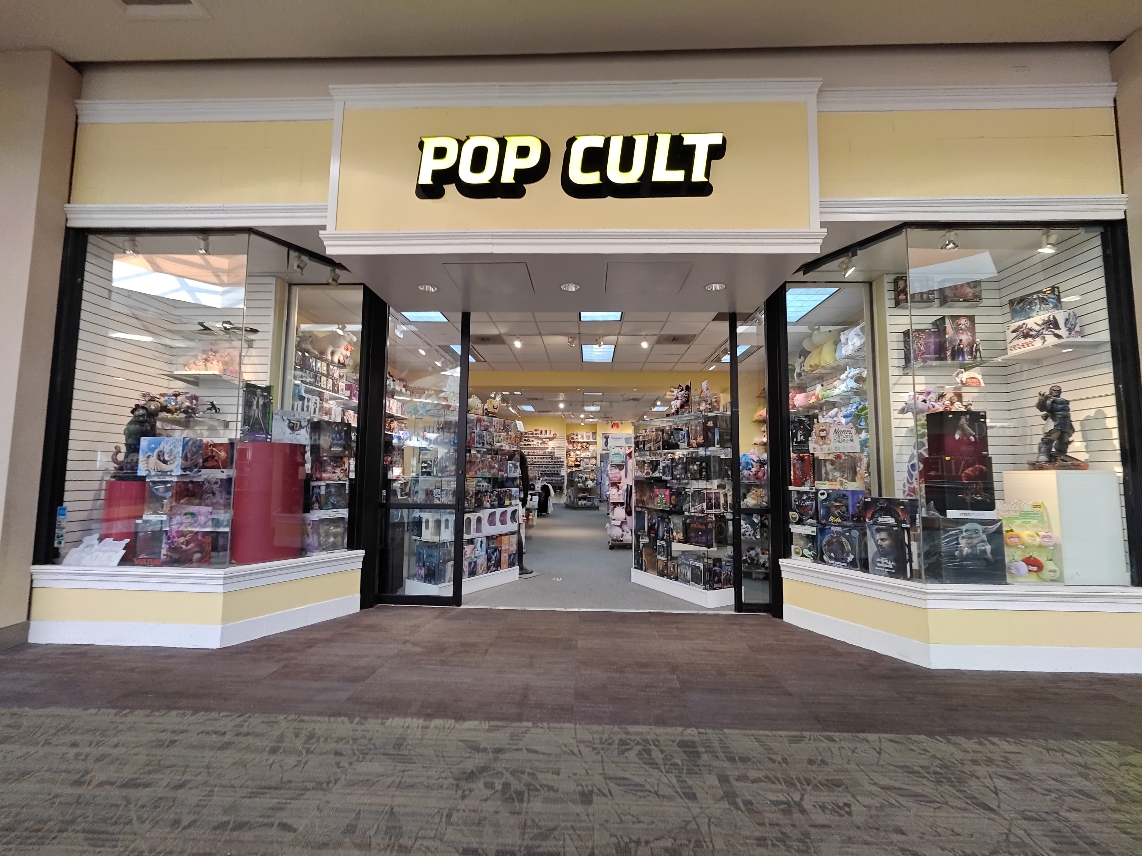 Storefront of Pop Cult at Hamilton Place in Chattanooga